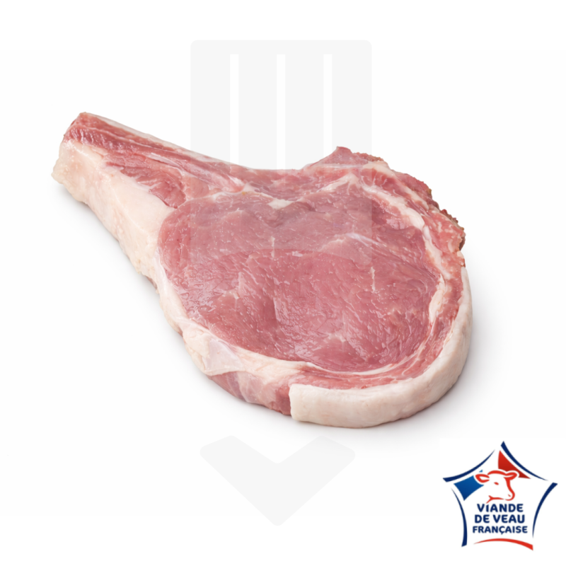 Côtes de veau épaisses coupées dans le carré de veau