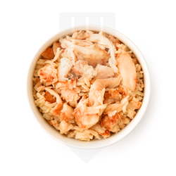 Préparation à base de homard, colin et merlu