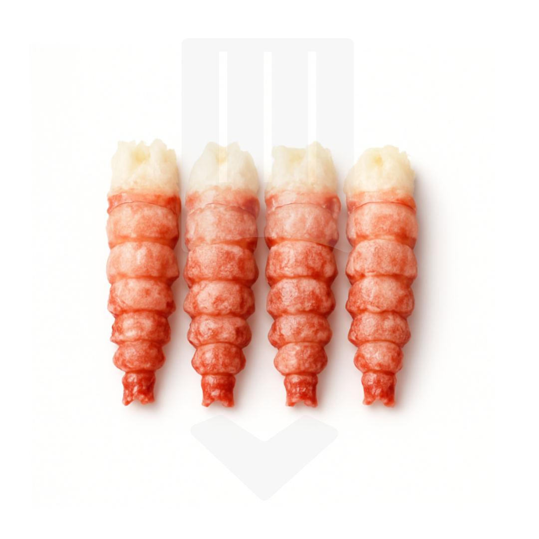 Queues de langoustines d'écosse décortiquées surgelées