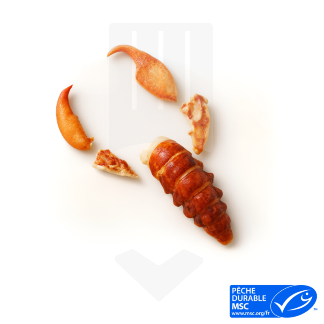 Chair de homard - queue et pince décortiquées 170gr