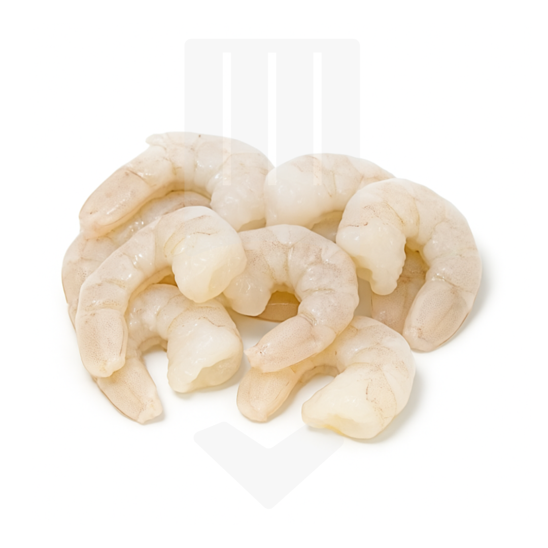 Les queues de crevettes Vannamei : crues et décortiquées