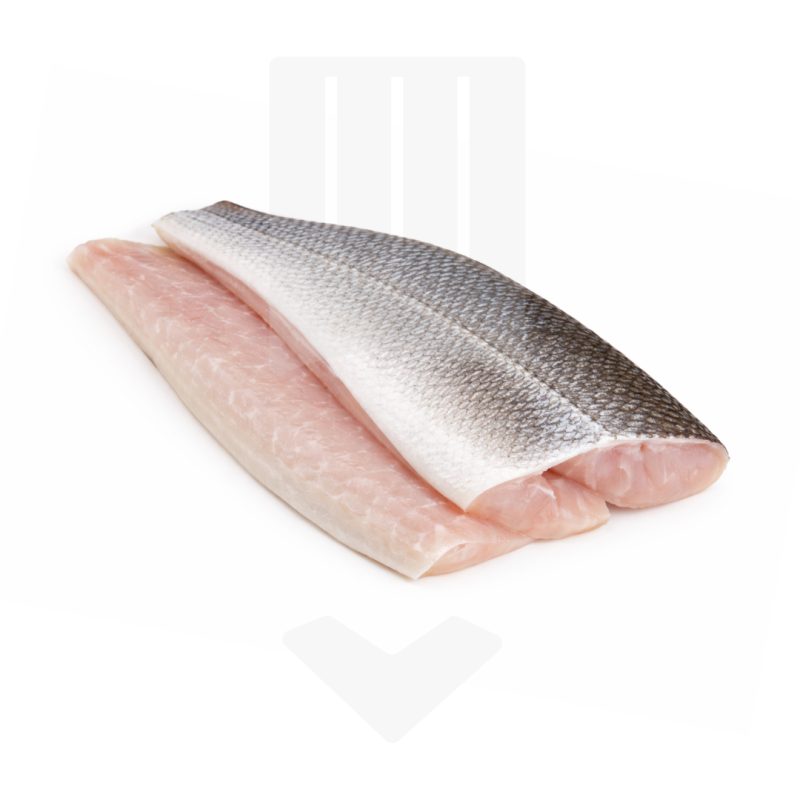 Filet de bar avec peau et sas arêtes surgelé +/- 150gr