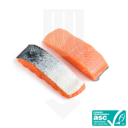 Pavé de Saumon 150gr avec sa peau, sans arêtes