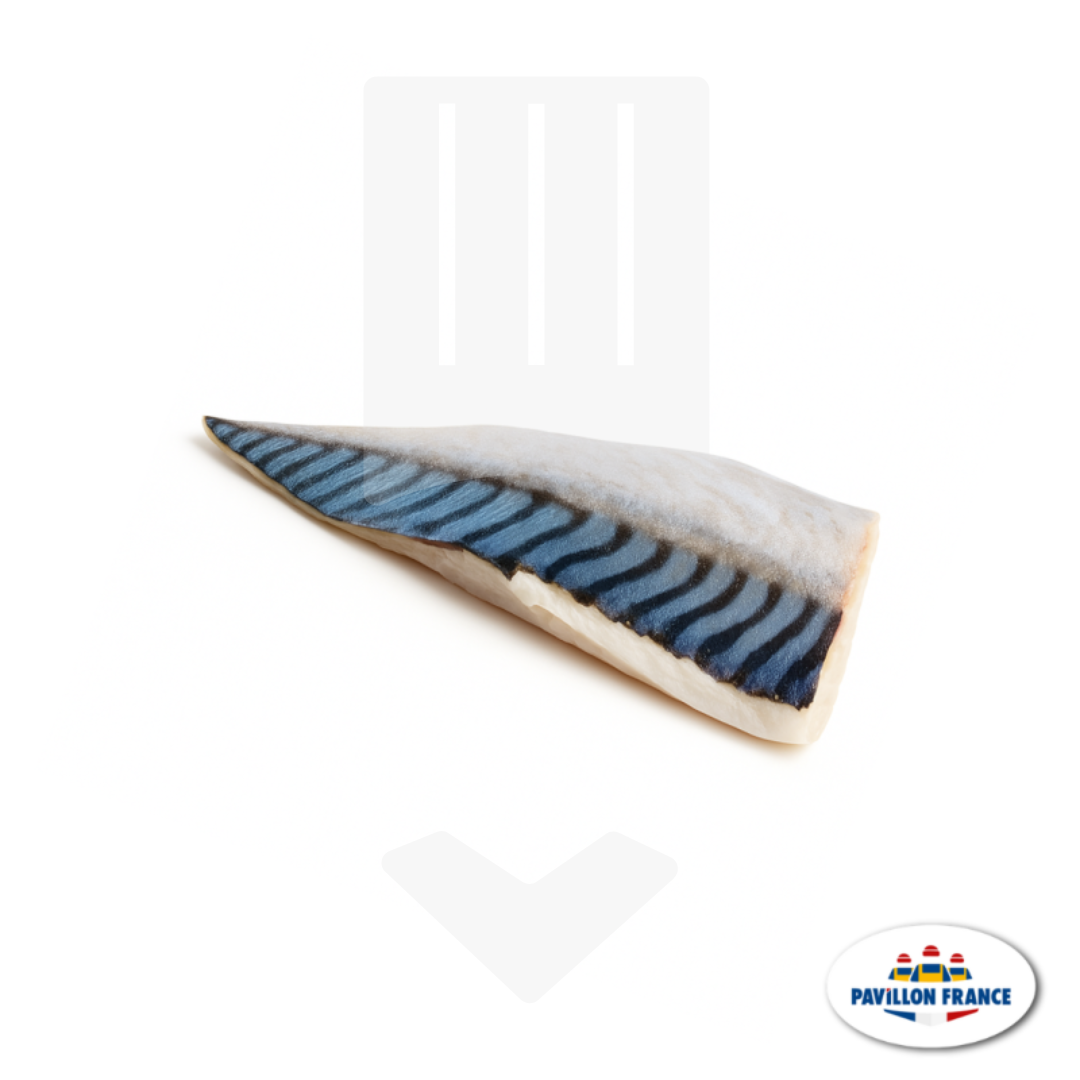 Filet de maquereau avec peau, pièce de 30 à 70gr