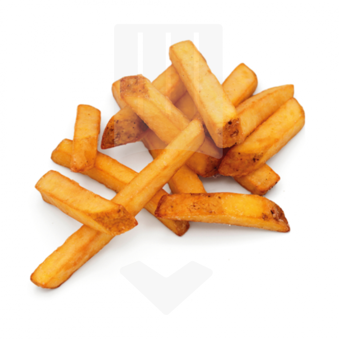 Frites de pommes de terre Belge avec peau