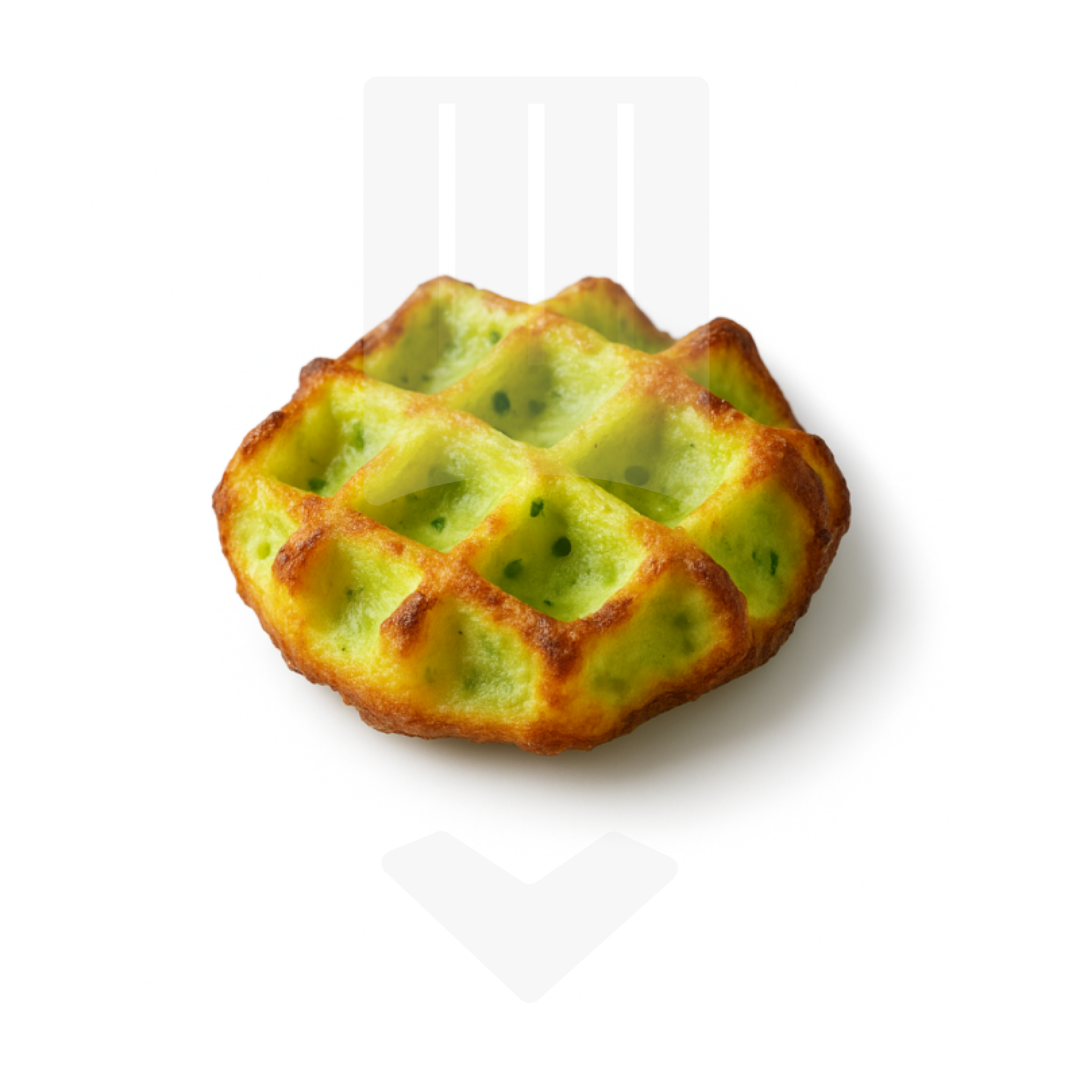 Gaufre individuelle de pommes de terre et de légumes 85gr