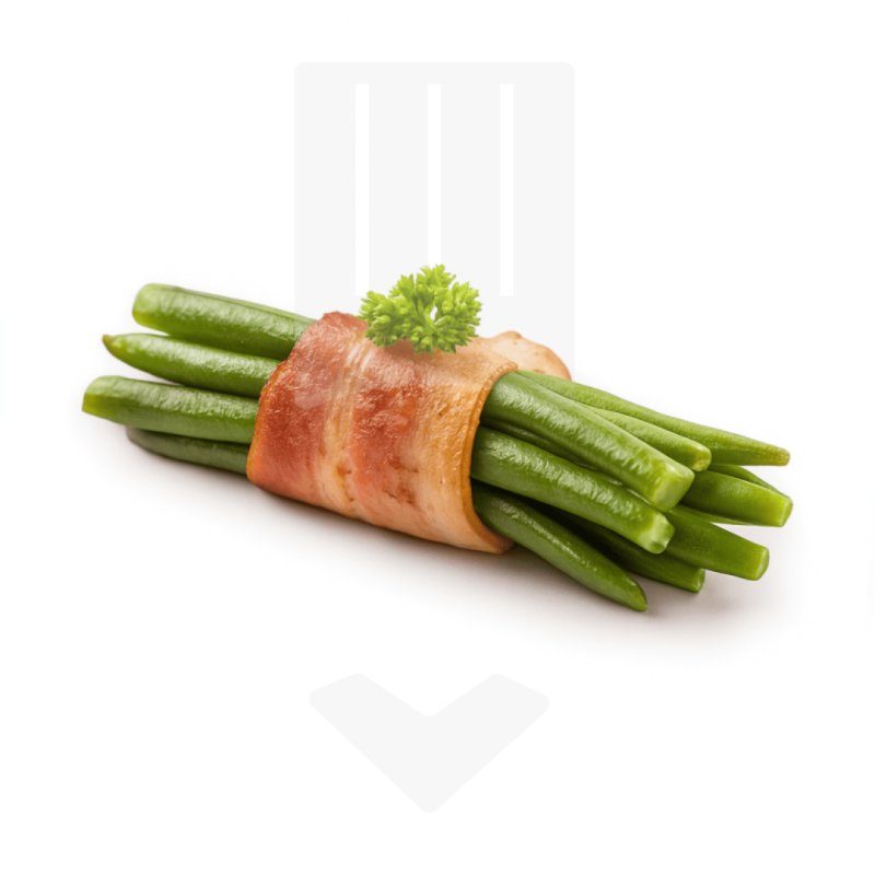 Fagots haricots verts lardés de porc fumé UE