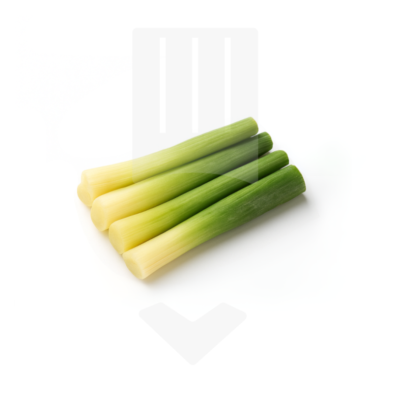 Mini poireaux surgelés et récoltés à la main