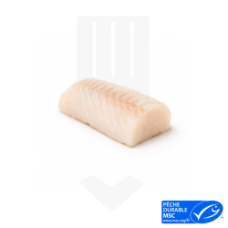 Dos de cabillaud nature sans peau surgelé IQF