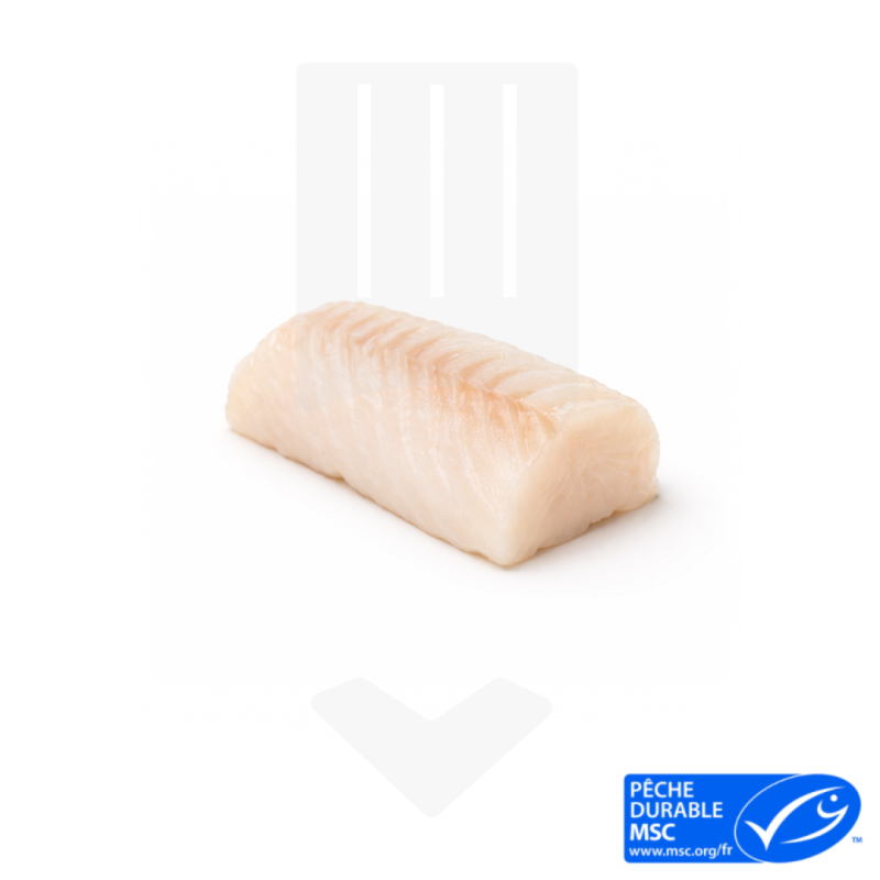 Dos de cabillaud nature sans peau surgelé IQF