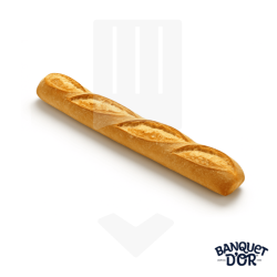Baguette nature cuite 220gr - vente en gros