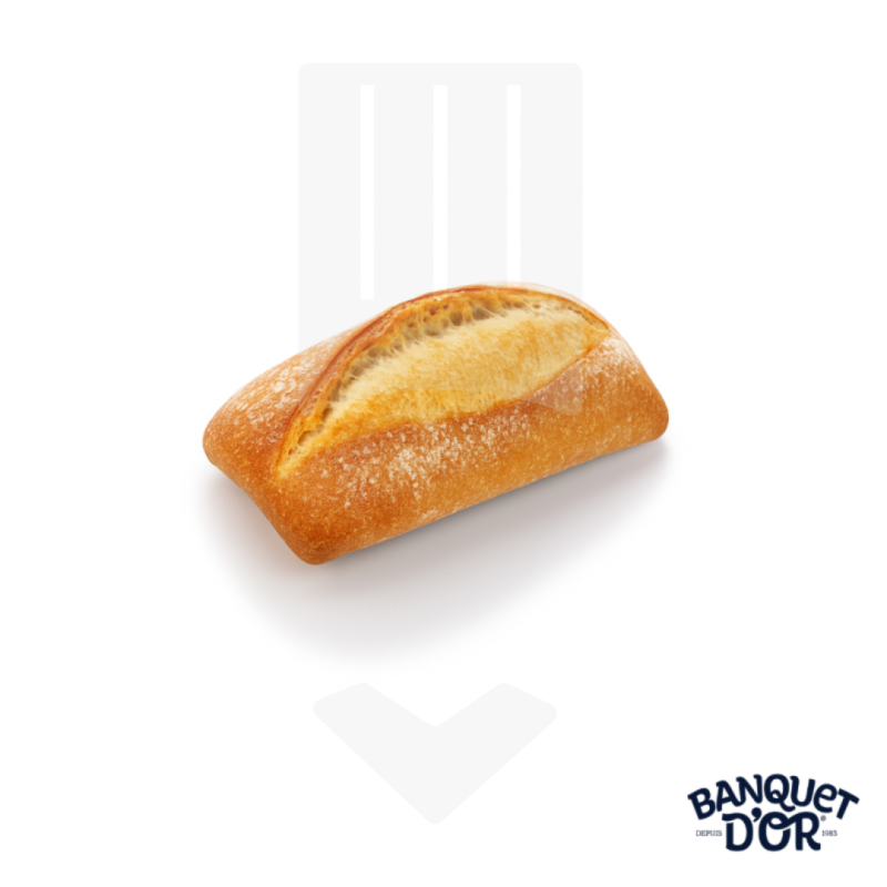 Petit pain nature rectangle 55gr | Grossiste alimentaire