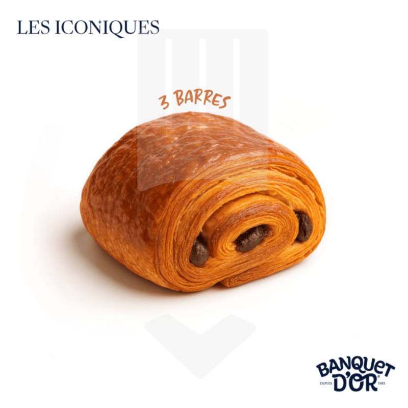 Pain au chocolat prêt à cuire pur beurre 85gr