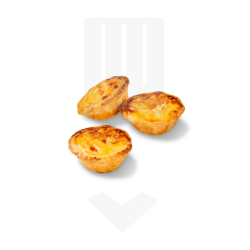 Mini pastel de nata, recette traditionnelle de 30gr