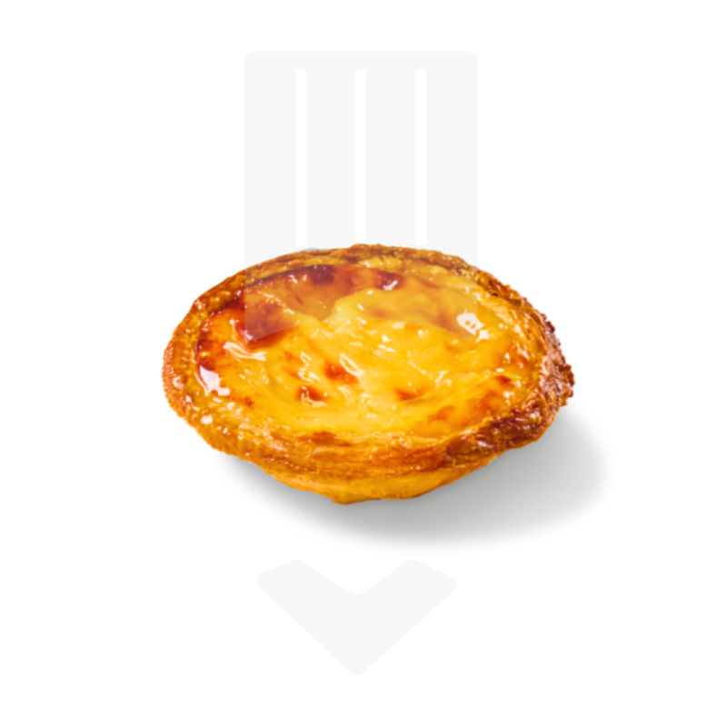 Pastel de Nata 60gr au beurre fin caramélisé