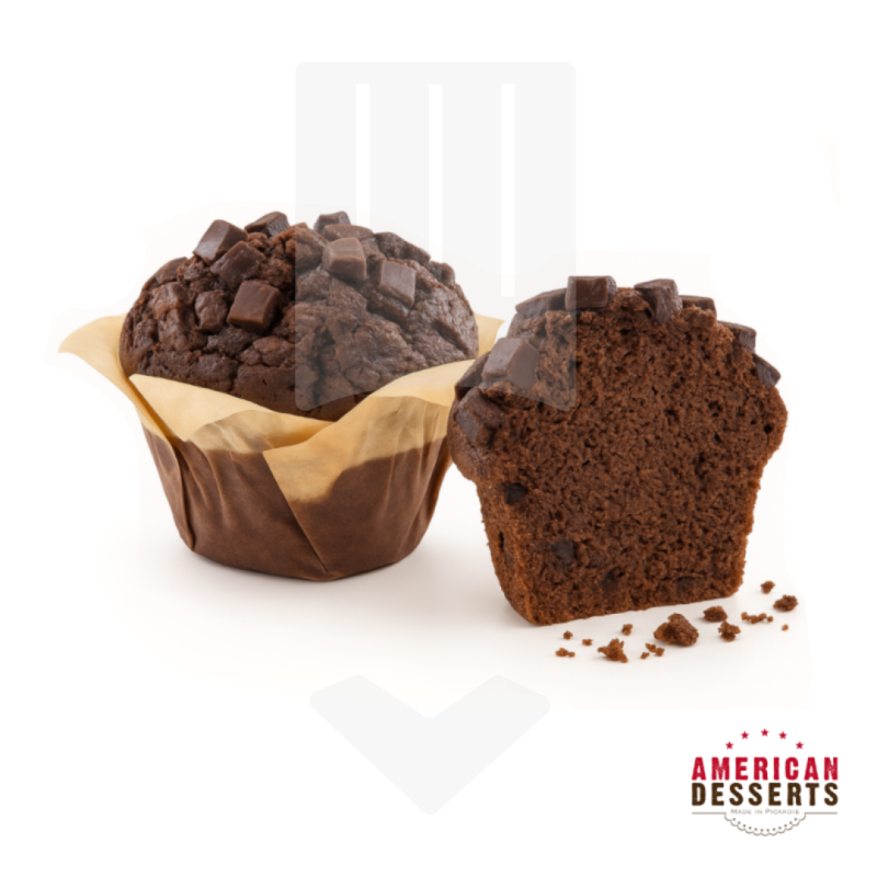 Muffin cacao pépites de chocolat surgelé 125gr