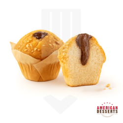 Muffin noisette coeur chocolat surgelé 125gr