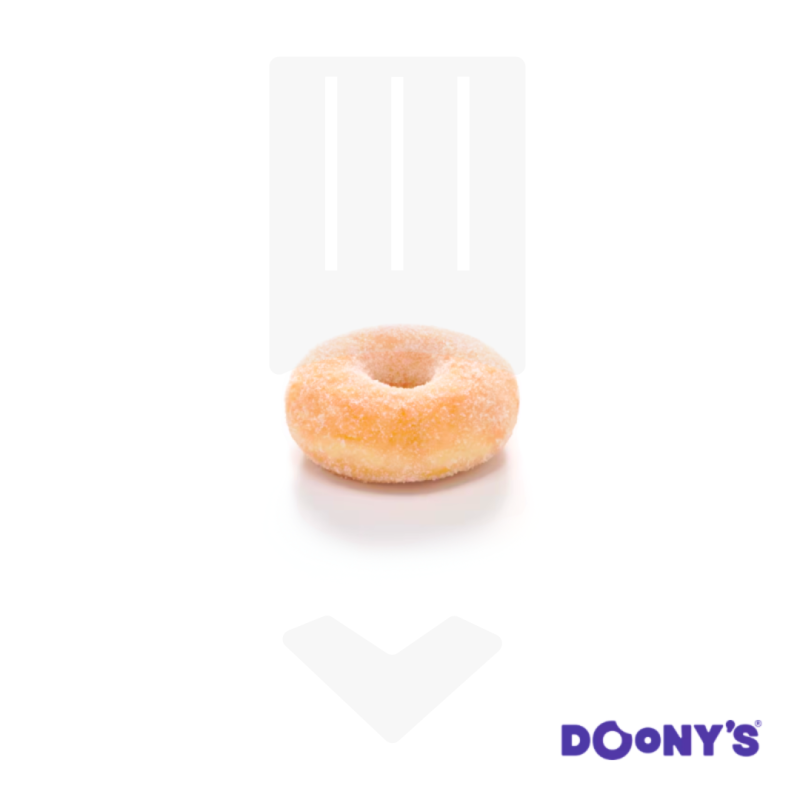 Donuts enrobage sucre cristal 18gr | Grossiste alimentaire