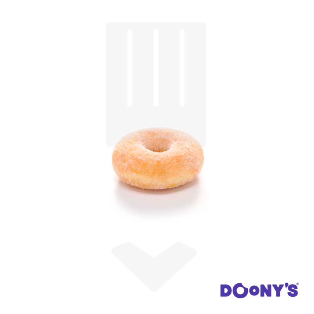 Donuts enrobage sucre cristal 18gr | Grossiste alimentaire
