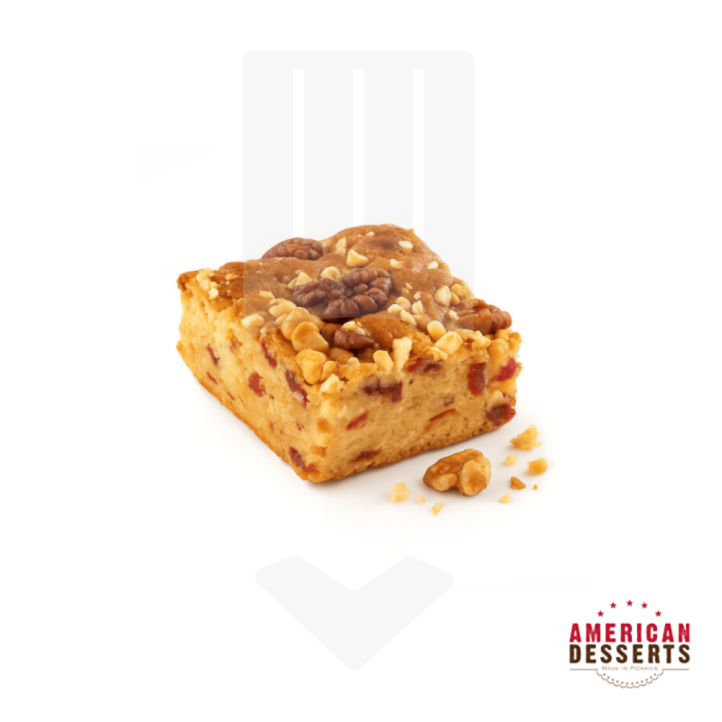 Plaque de blondie chocolat blanc, part de 69gr