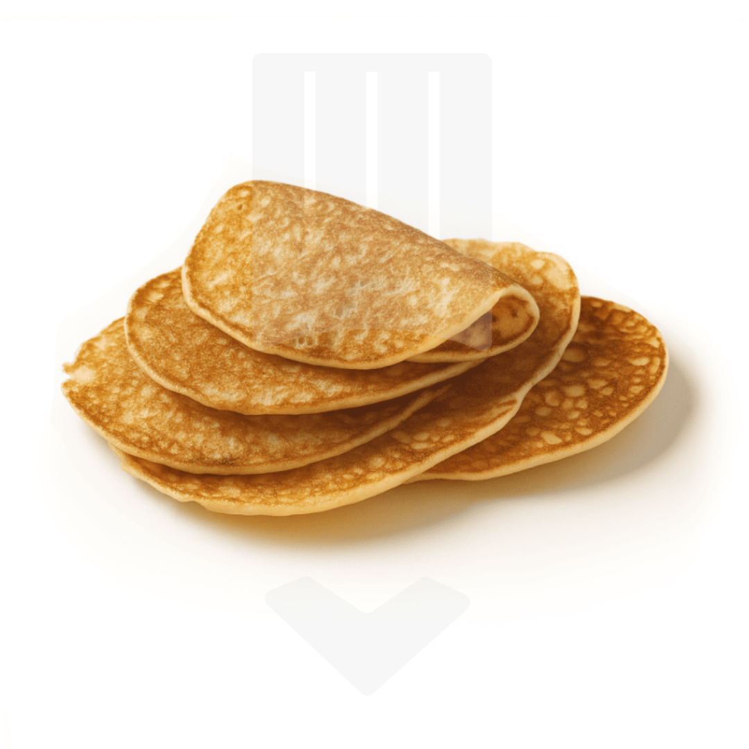 Mini crêpes moelleuses sucrées et vanillées