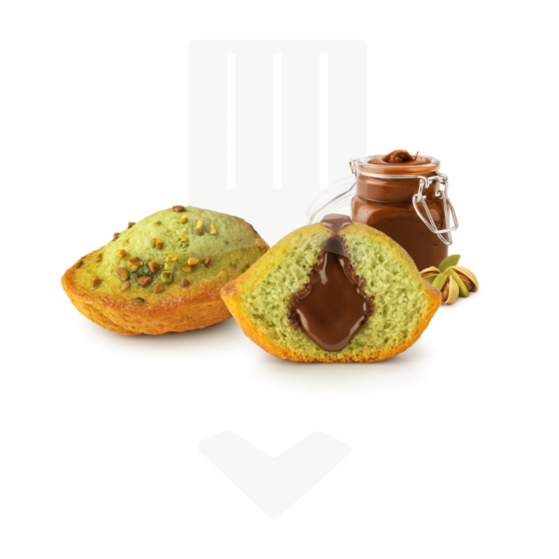 Madeleine en gros - pistache chocolat Dubaï Style