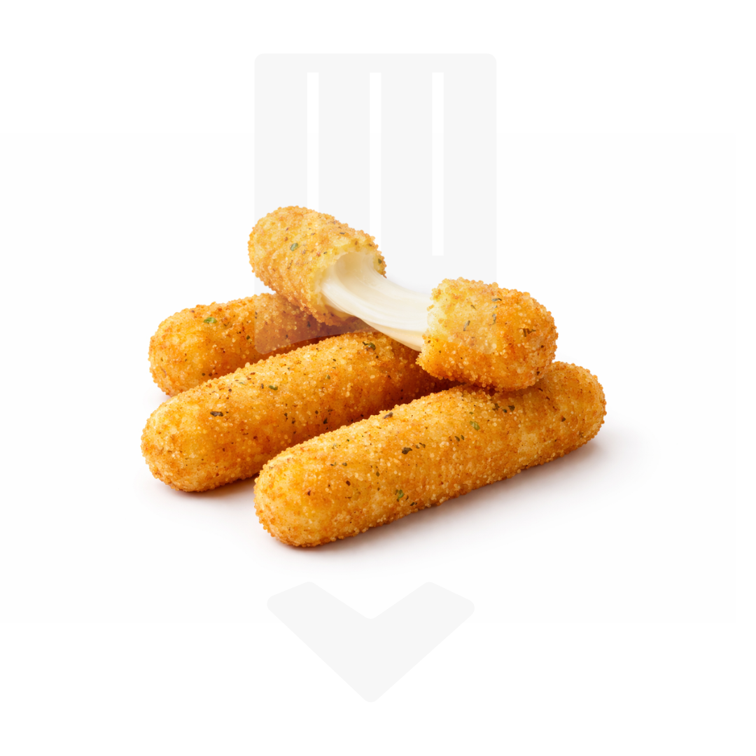 Bâtonnet pané et pré frit de mozzarella