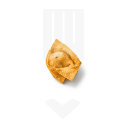 Mini bouchée de poulet wonton, pièce tapas de 15gr