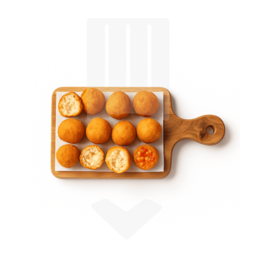 Mélange de six saveurs de boulette de riz préfrites