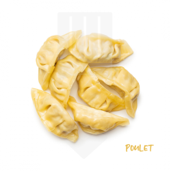 Bouchées surgelées de croissants de gyozas au poulet