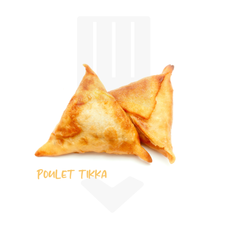 Samossas de Poulet Tikka clean label surgelés