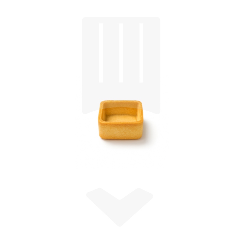 Fond de tarte carré pour les professionnels 33mm