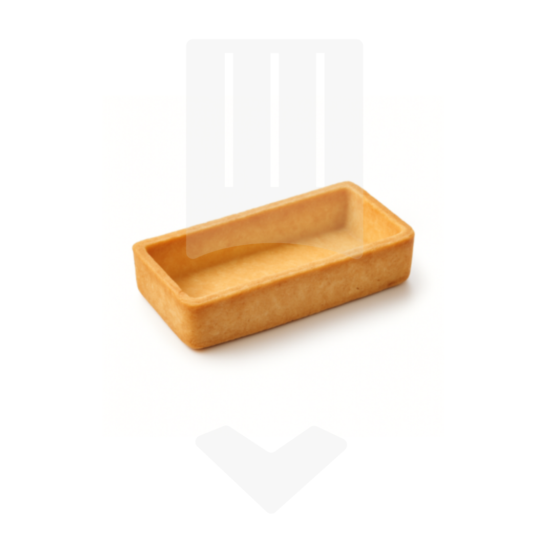 Fond traiteur, pièce rectangle surgelée 9cm