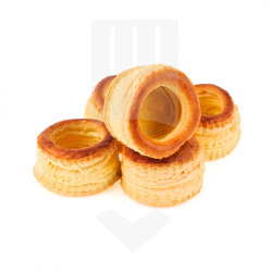 Bouchées dorées surgelées, prêtes à garnir