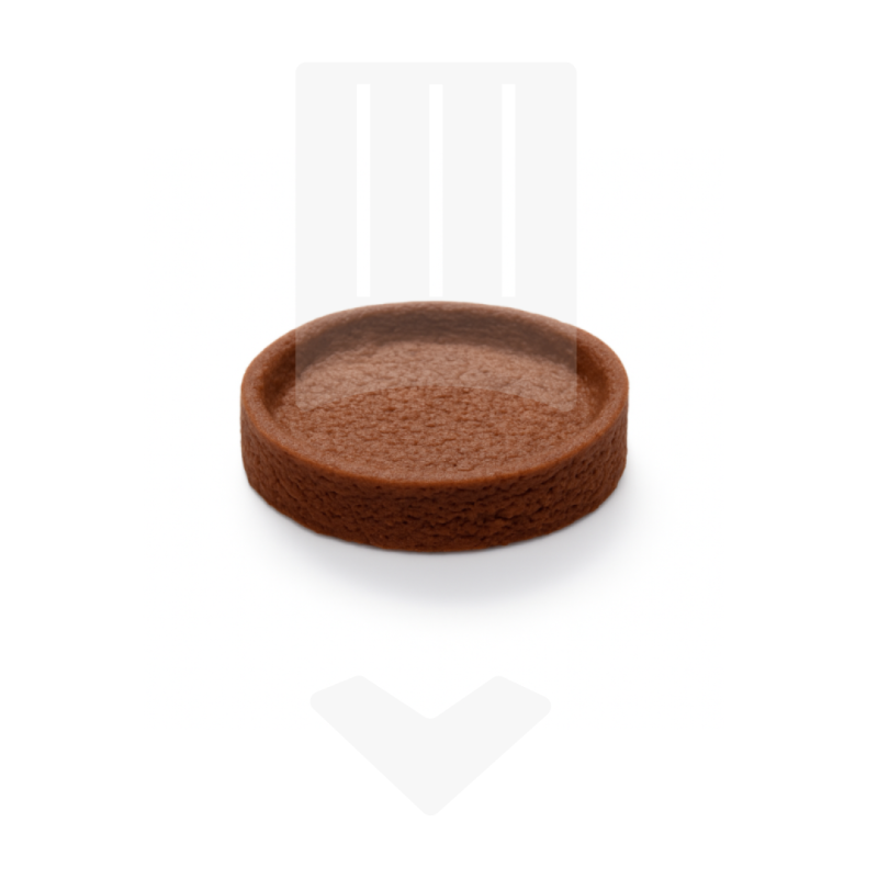 Mini base tartelette sablé chocolat Ø8cm