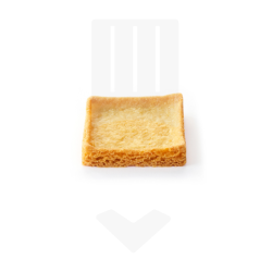 Base tartelette sablée de forme carrée 7.5cm