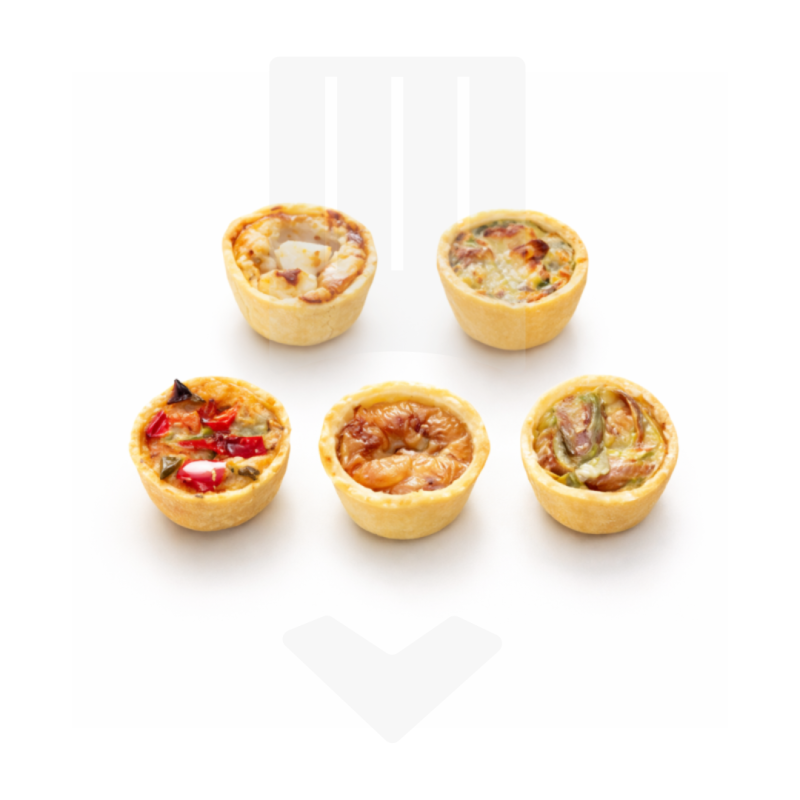 Assortiment de mini quiches classique surgelées