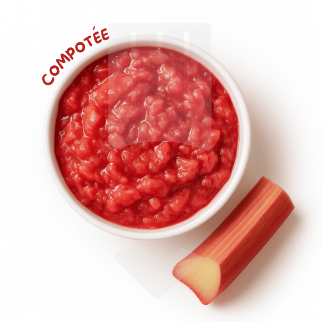Compotée de rhubarbes rouge Ponthier 1kg
