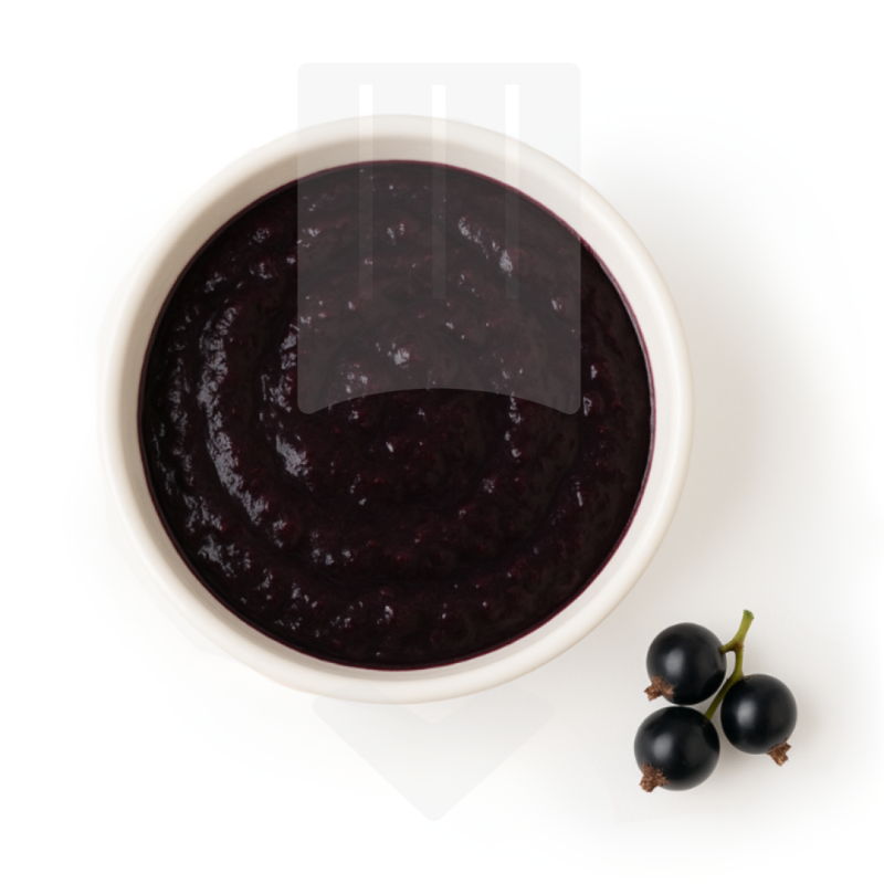Purée surgelée de cassis noirs de Bourgogne