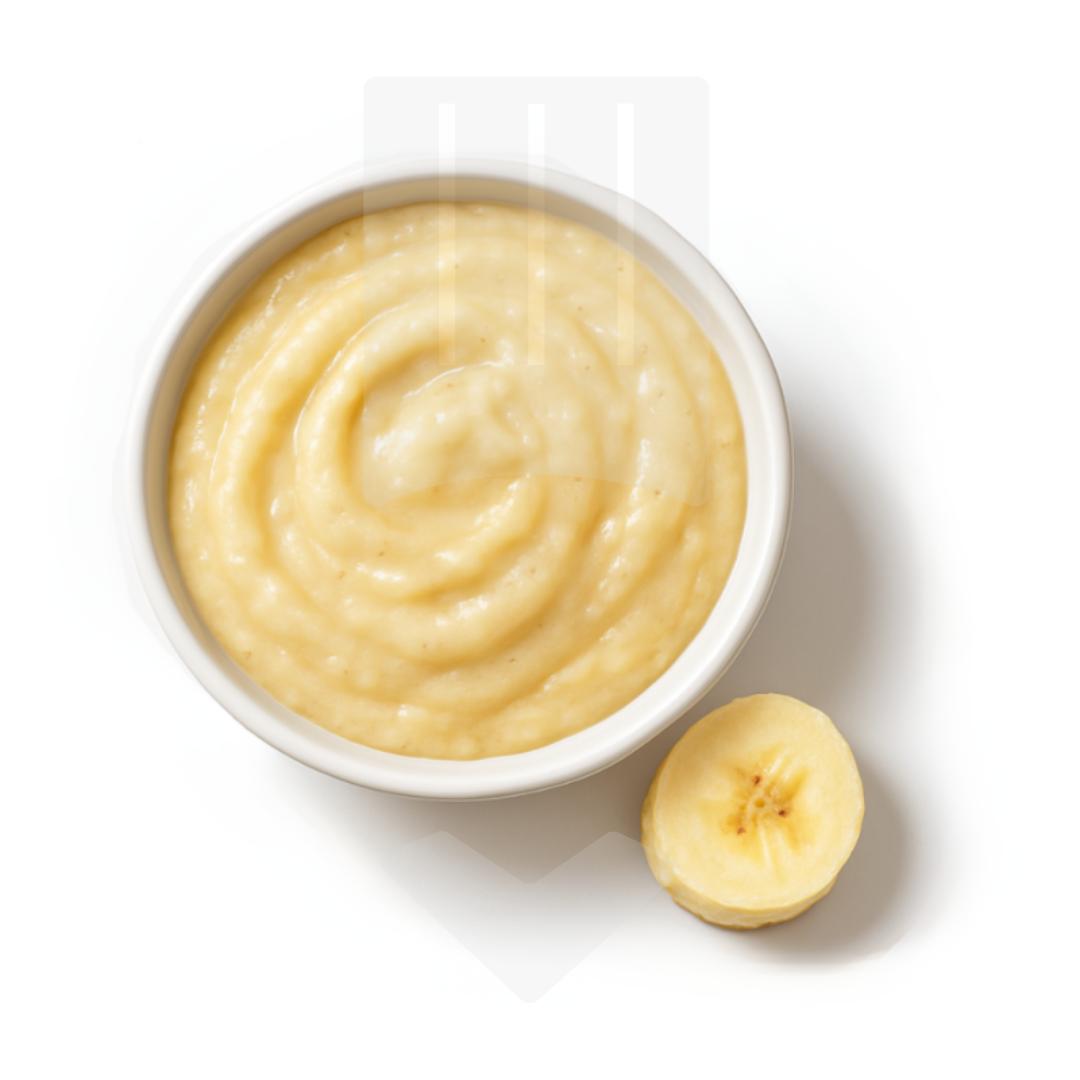 Purée surgelée de banane cultivée Costa Rica