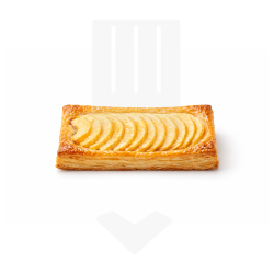Tartelette rectangle pomme 80gr | Grossiste Alimentaire