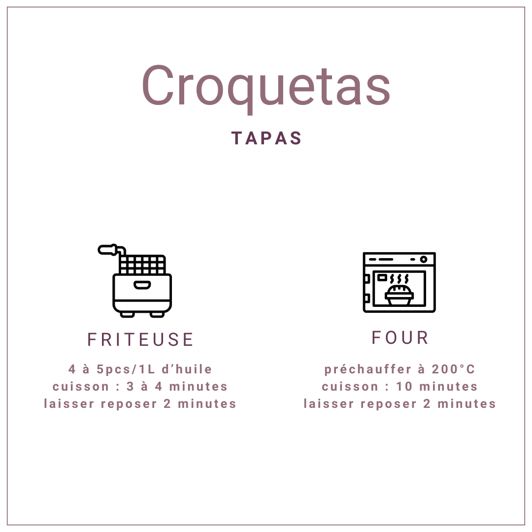 Croquetas au Jambon de Serrano surgelées