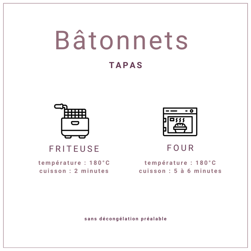 Bâtonnet pané et pré frit de mozzarella