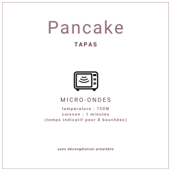 Bouchée pancake fourré Coréen, tapas traiteur de 25gr