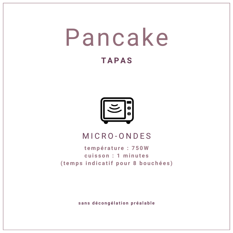 Bouchée pancake fourré Coréen, tapas traiteur de 25gr