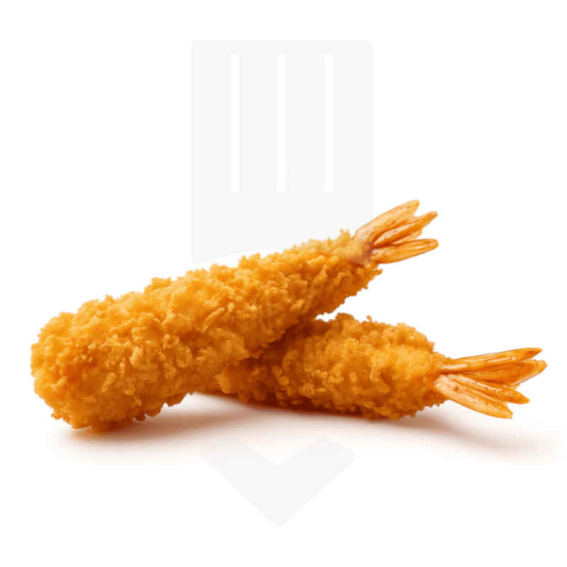 Queues de crevettes panées Panko crues