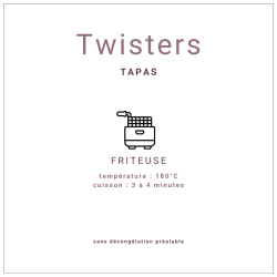 Mini twisters de crevettes sautés à l'ail et persil