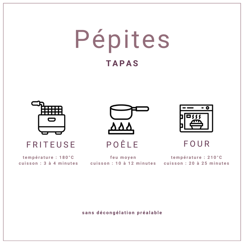 Pépites d'encornets au citron et poivre surgelées