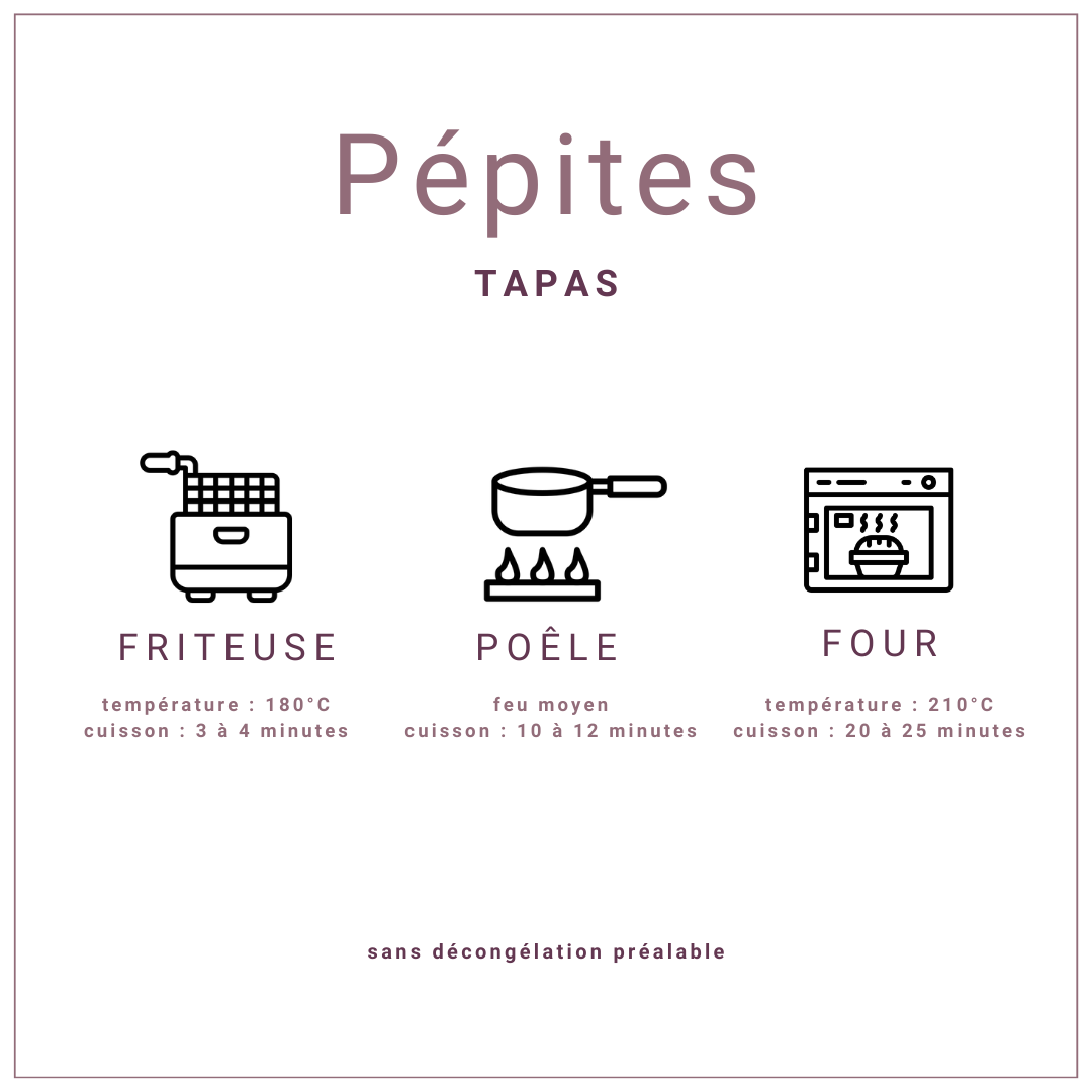 Pépites d'encornets au citron et poivre surgelées