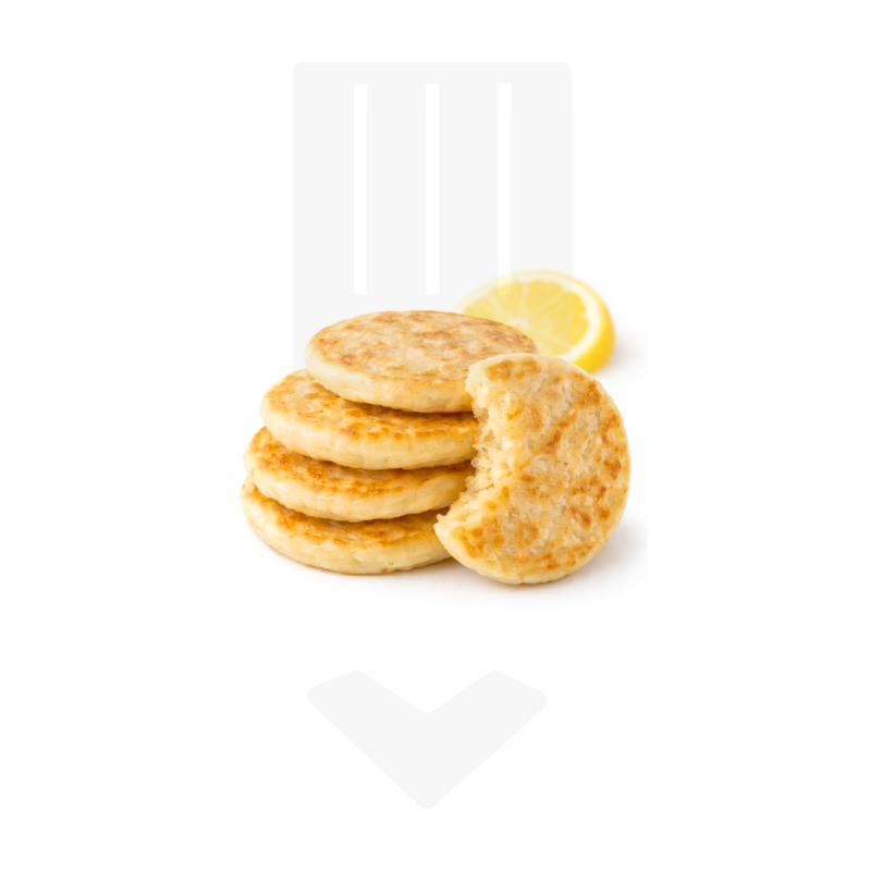 Mini blinis citron surgelée Ø 4.5cm | Grossiste Alimentaire